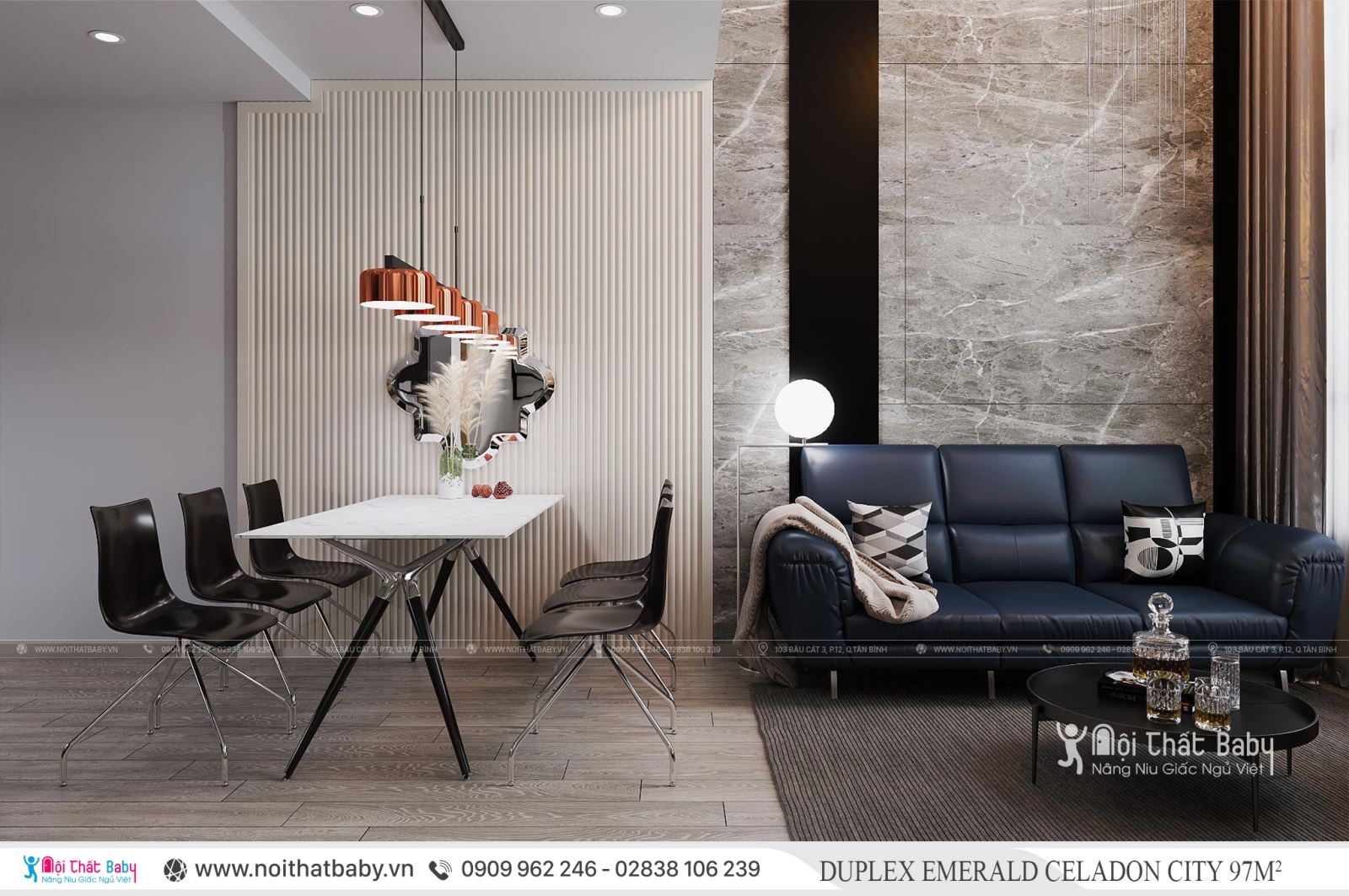 Tổng hợp các mẫu thiết kế nội thất Chung cư Emerald Celadon City